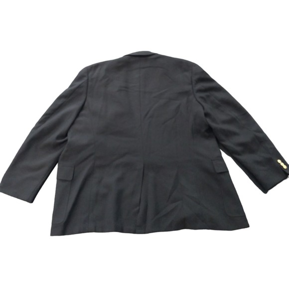 Men's Vintage John Weitz Collection 2-Button Black Blazer Jacket Sport Coat - Picture 2 of 12